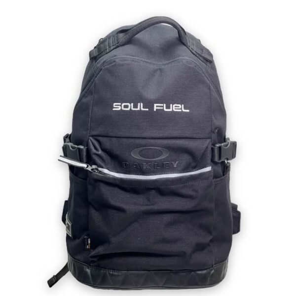 Soul Fuel embroidered backpack in black